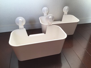 IKEAのお風呂用バスケット　子供がおもちゃを片付ける方法